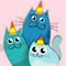 Happy Birthday With Cute Cats.