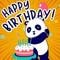 Cute Panda Birthday Ecard