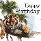Tiger Birthday Card.