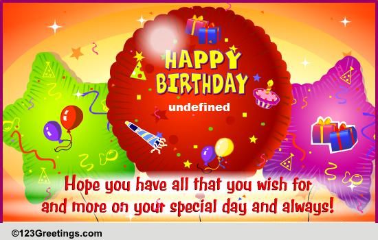 A Special Birthday Message! Free Happy Birthday eCards, Greeting Cards ...