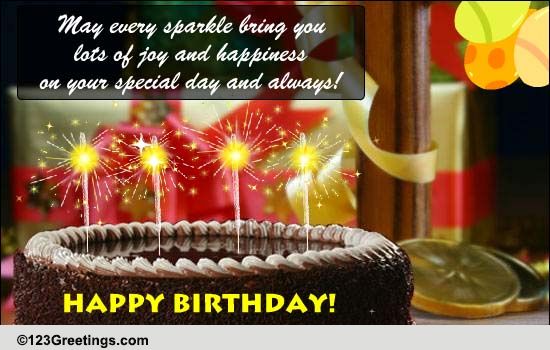 A Sparkling Birthday Greeting! Free Happy Birthday eCards | 123 Greetings