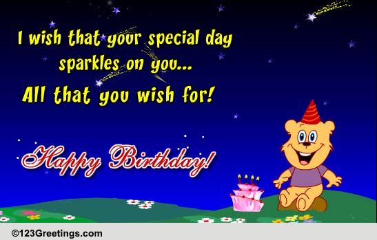 Happy Birthday Wishes For You! Free Happy Birthday eCards | 123 Greetings