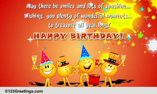 Happy Birthday Cards, Free Happy Birthday Wishes, Greeting Cards | 123 ...