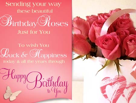 Birthday Roses. Free Happy Birthday eCards, Greeting Cards | 123 Greetings