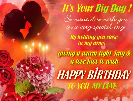 Special Birthday Hug & Love Kiss. Free Happy Birthday eCards | 123 ...