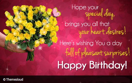 Pleasant Happy Birthday Greeting. Free Happy Birthday eCards | 123 ...