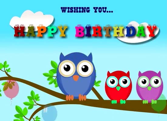 Birthday Wishes From Owls. Free Happy Birthday eCards, Greeting Cards ...