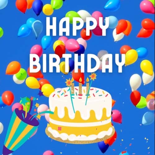 Happy Birthday With Confetti And Cake. Free Happy Birthday eCards | 123 ...