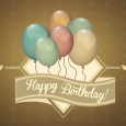Golden Birthday Balloons!