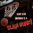 Basketball Birthday Card.