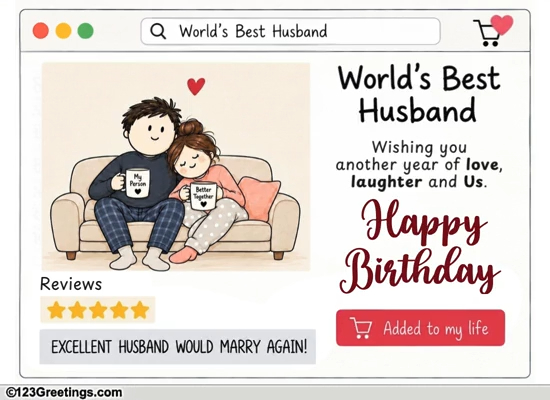 A Fun Birthday Note For Your Husband
