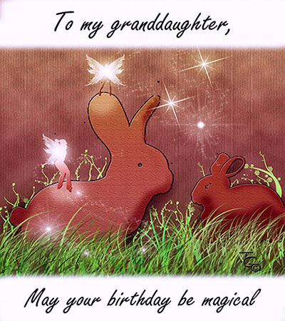 Bunny N Fairy B’Day Wish.