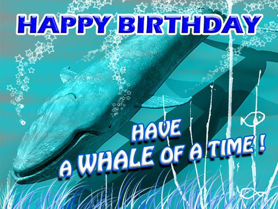 Have A Whale Of A Birthday!