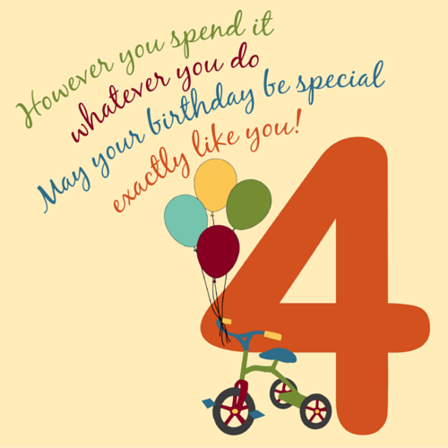 For A Special 4 Year Old!