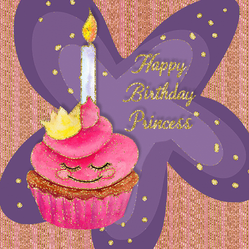 Cupcake To Say Happy Birthday Princess.