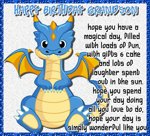 Dragon Wishes For Grandson