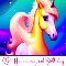 Have A Magical Birthday! Unicorn Card.