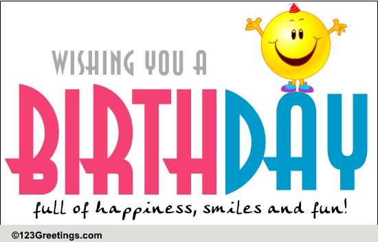 Happiness, Smiles And Fun! Free For Kids eCards, Greeting Cards | 123 ...