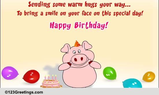 Warm Birthday Hugs For Little Kids.