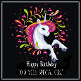 Unicorn Says Happy Birthday To Girl!