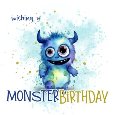 Cutest Monster Birthday Card Ever!
