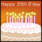 Fun 35th Birthday Wish!