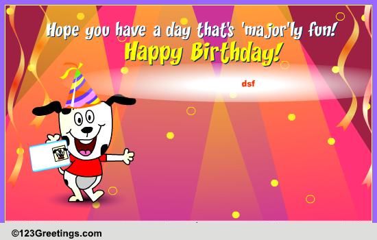 A Playful Card To Wish 21th Birthday.