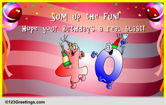 Special Birthday Wish For Turning 40.