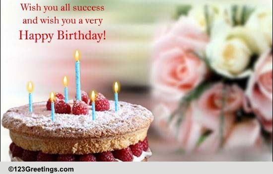 Wish You All Success! Free Milestones eCards, Greeting Cards | 123 ...