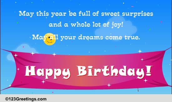 Special Birthday Balloon! Free Milestones eCards, Greeting Cards | 123 ...