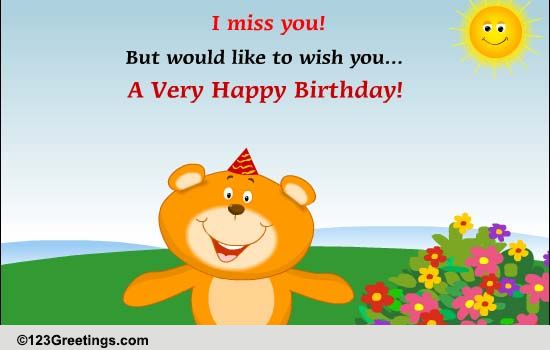 Miss You, But Wish You...
