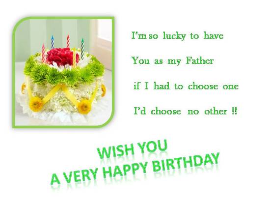 Wish Your Dear Dad On His Birthday.