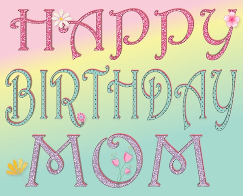 A Bright And Sparkly Birthday For Mom. Free For Mom & Dad eCards | 123 ...