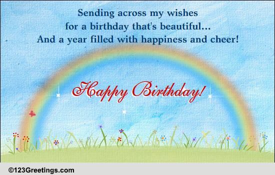 A Birthday Note For Dear One!