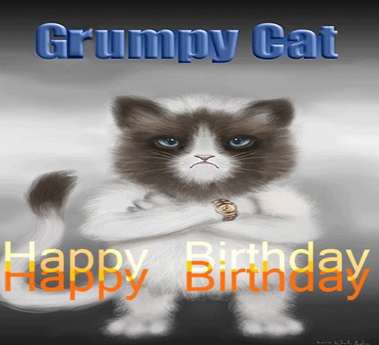 Grumpy Cat Happy Birthday...
