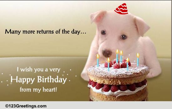 Many More Returns of The Day! Free Pets eCards, Greeting Cards | 123 ...