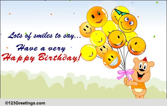 A Birthday Surprise! Free Smile eCards, Greeting Cards | 123 Greetings