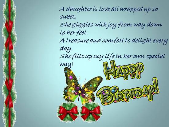 A Birthday Wish For Your Daughter. Free For Son Daughter eCards 123 