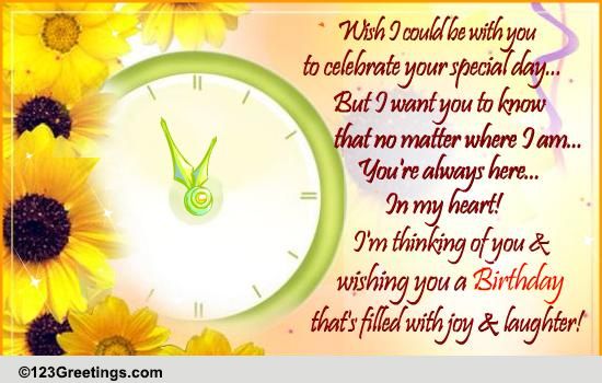 Missing You On Your Birthday! Free For Son & Daughter eCards | 123 ... Quotes About Missing Her Smile