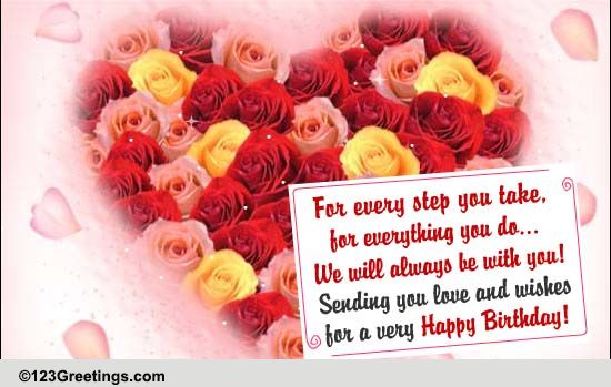 Love And Wishes For Your B'day... Free For Son & Daughter eCards | 123 ...