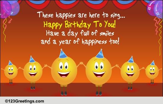 Singing The Birthday Song! Free Songs eCards, Greeting Cards | 123 ...