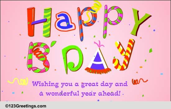 An Ecard With A Joyful Birthday Tune.