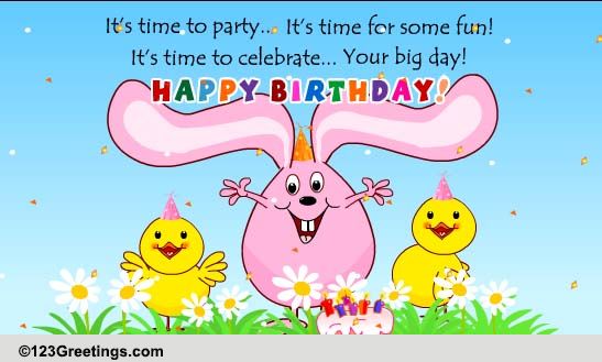 It's Time To Celebrate! Free Songs eCards, Greeting Cards | 123 Greetings