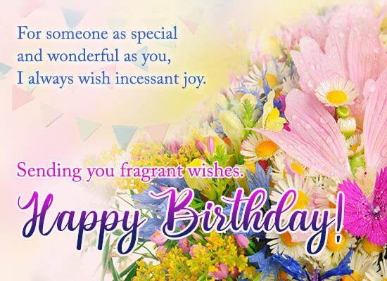 Fragrant Wishes On Your Birthday...