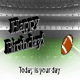 Football Theme Birthday Wishes.
