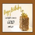 Gold Happy Birthday!