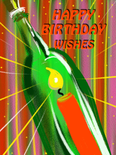 Wish In A Bottle For A Birthday.