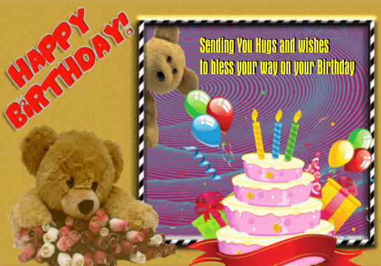 Wishes On Your Birthday Ecard.