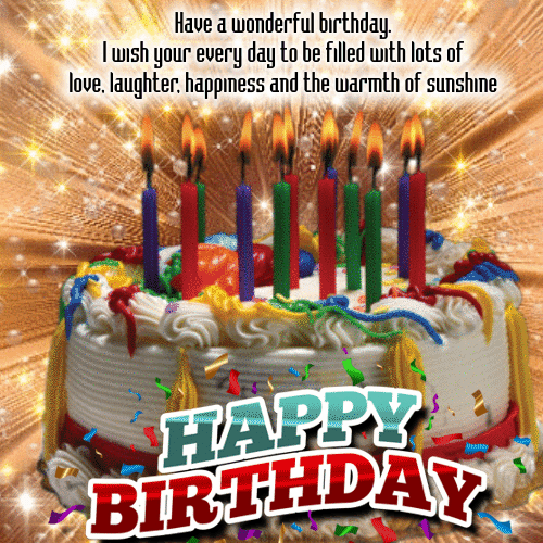 A Wonderful Birthday Wish Ecard.