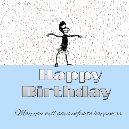 Greeting Card For A Birthday.